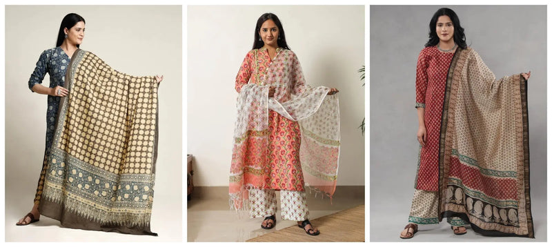 Mixing and Matching: How to Pair Block Printed Suits with Accessories