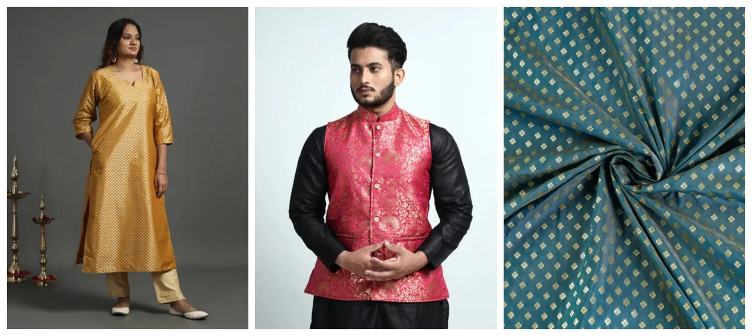 Brocade Fabrics, kurtas, jackets 