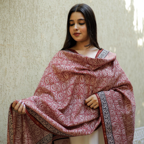 Bagh Prints Dupattas - Buy Bagh Print Dupatta Online – iTokri आई.टोकरी