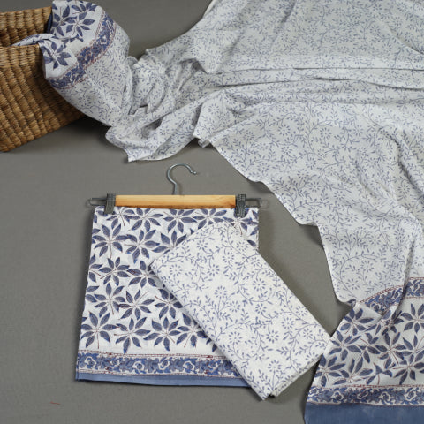 Sanganeri Block Printed Suit Materials of Rajasthan