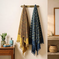 Ajrak printed towels