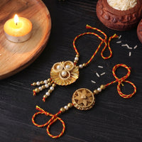 Bamboo craft rakhis by baansuli