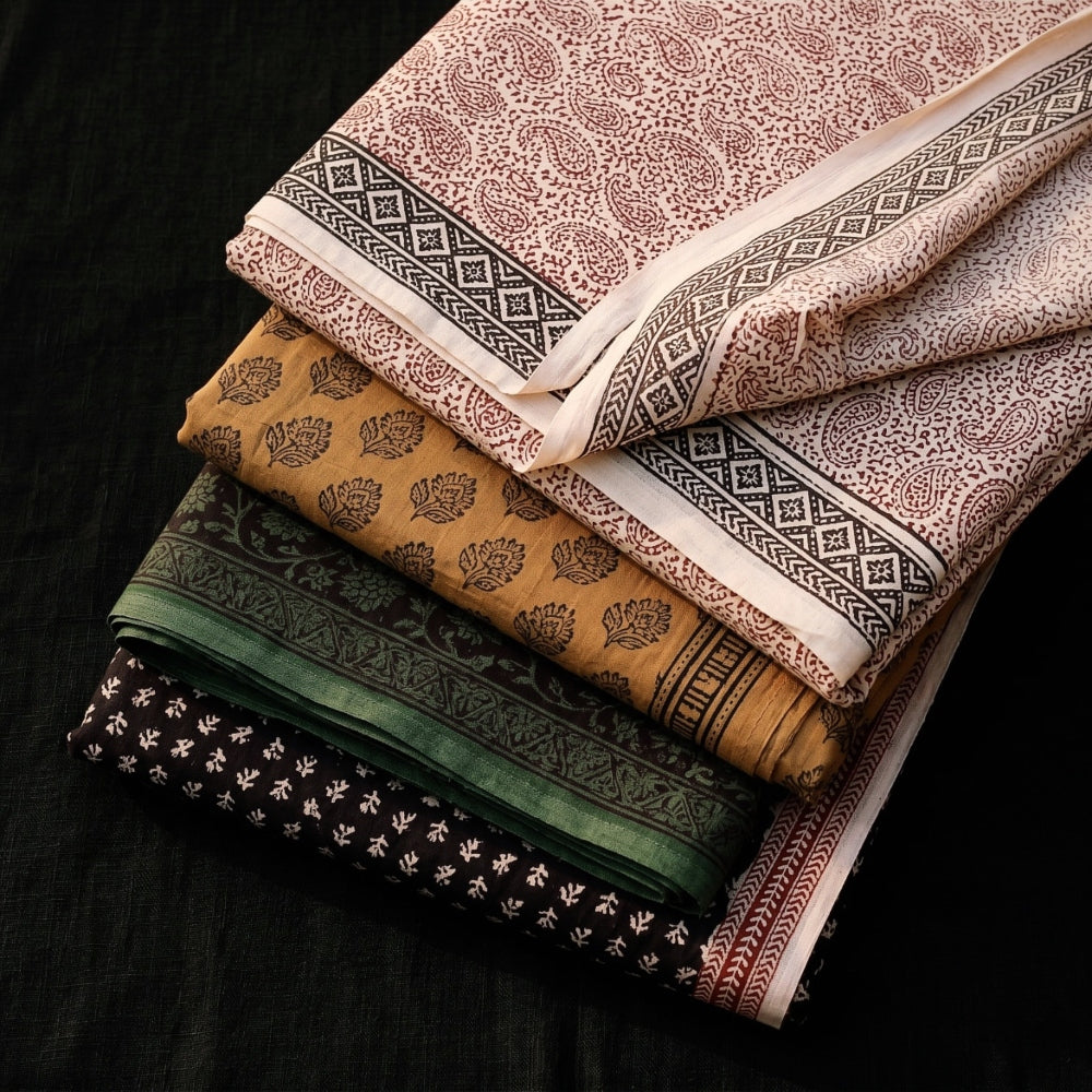 itokri bagh block print fabrics. Bagh block print fabric or Bagh block print cloth is an Indian handicraft obtained by a traditional printing method with natural colours practised in the city Bagh, Dhar district in Madhya Pradesh.