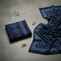 Bagru printed silk & cotton dress materials