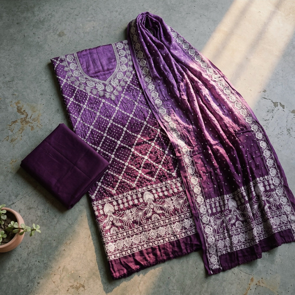 Bandhani tie-dye dress materials