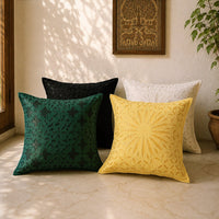 Barmer applique work cushion covers