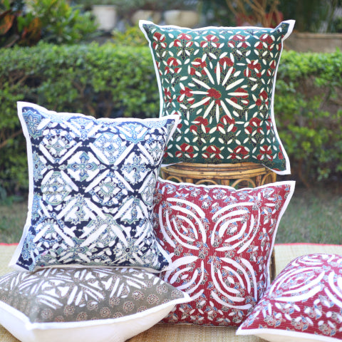 Barmer Applique Work Cushion Covers