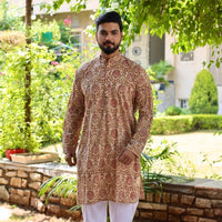 Sanganeri Block Print Men's Kurtas