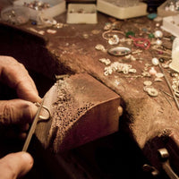 Oxidised jewellery metal craft