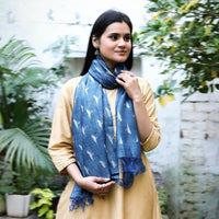 Natural dyed bindaas hand stoles