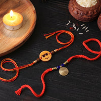 Copper & brass rakhi