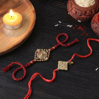 Dokra beads handmade rakhi