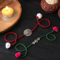 German silver rakhi