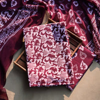 Hand batik printed dress materials