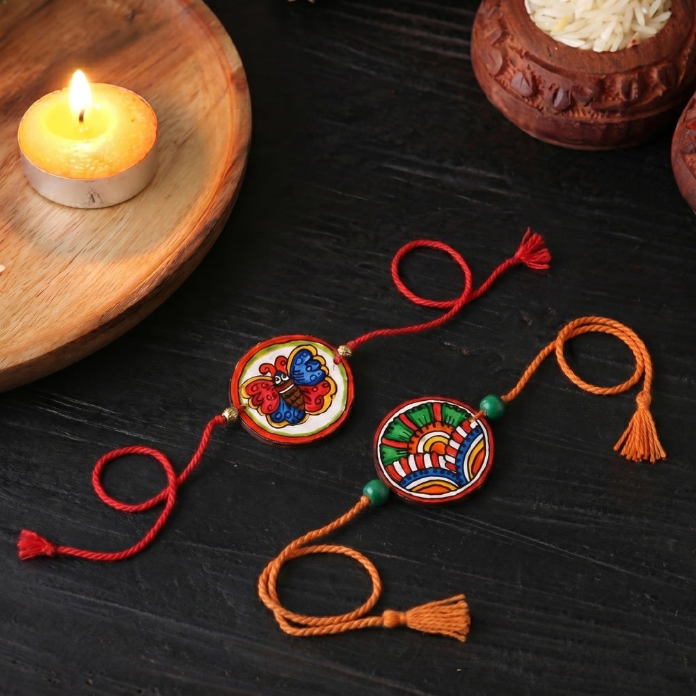Hand-Painted Rakhi - Artistic Handmade Rakhis by Artisans | iTokri