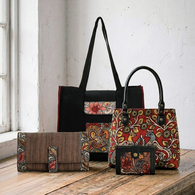 Handpainted kalamkari bags & handmade products by dwaraka