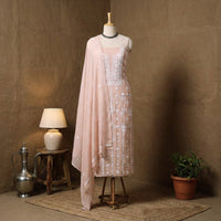 Lucknowi chikankari suit material sets