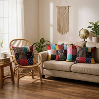 Patchwork cushion covers