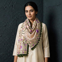 Phulkari embroidered stoles
