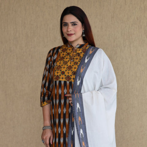 Pochampally Ikat Stitched Suits