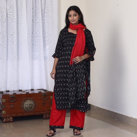 Pochampally Ikat Stitched Suits