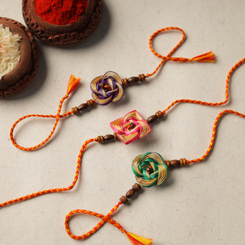 Bamboo Work Rakhi