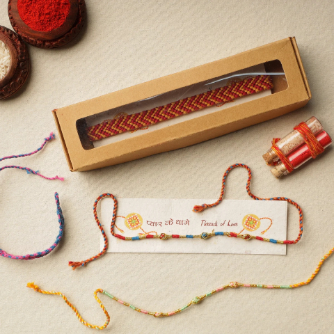 Thread Work Rakhi