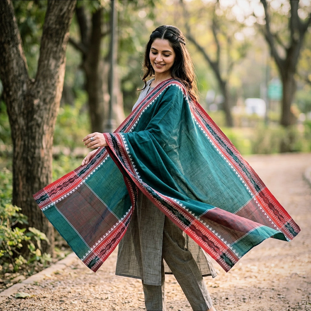 Sambalpuri ikat handwoven dupattas from odisha