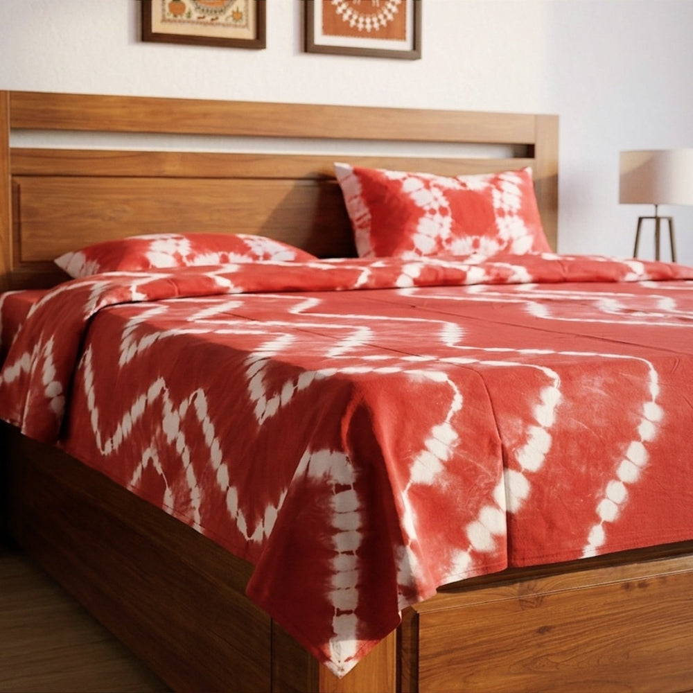 Shibori bed covers