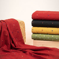 itokri godavari jamdani fabrics. Jamdani pure handloom cotton fabric from Andhra Pradesh. The base fabric for Jamdani is unbleached cotton yarn and the design is woven using bleached cotton yarns so that a light-and-dark effect is created.