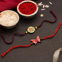 Wooden engraving rakhi