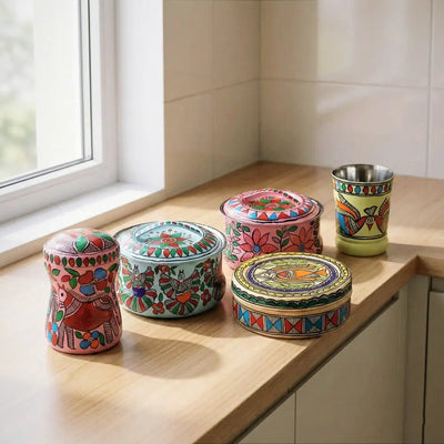 Aayaas handpainted metalware
