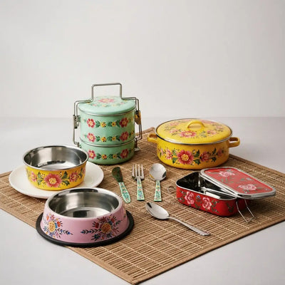 Aayaas handpainted metalware