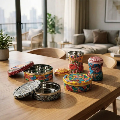 Aayaas handpainted metalware