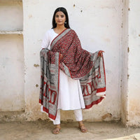 Bagh hand prints natural dyed dupattas of madhya pradesh