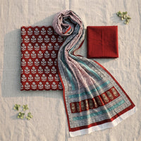 Bagh hand printed suit materials
