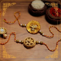 Bamboo work rakhi