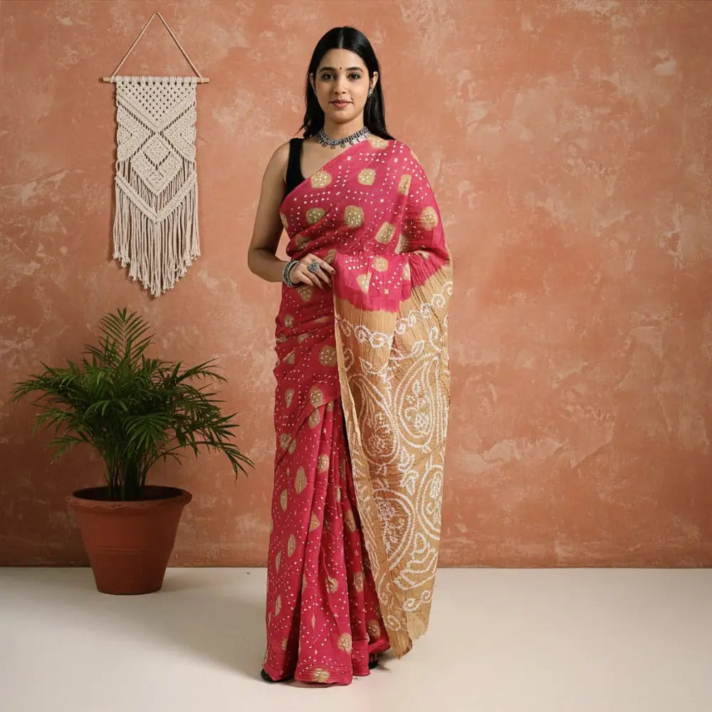 Bandhani or bandhej sarees