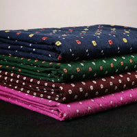 Bandhani Tye-Dye Fabrics. Featuring a majestic bandhani pattern, this fabric is hand-tied and dyed using the traditional technique practiced by the artisans of Kutch. 