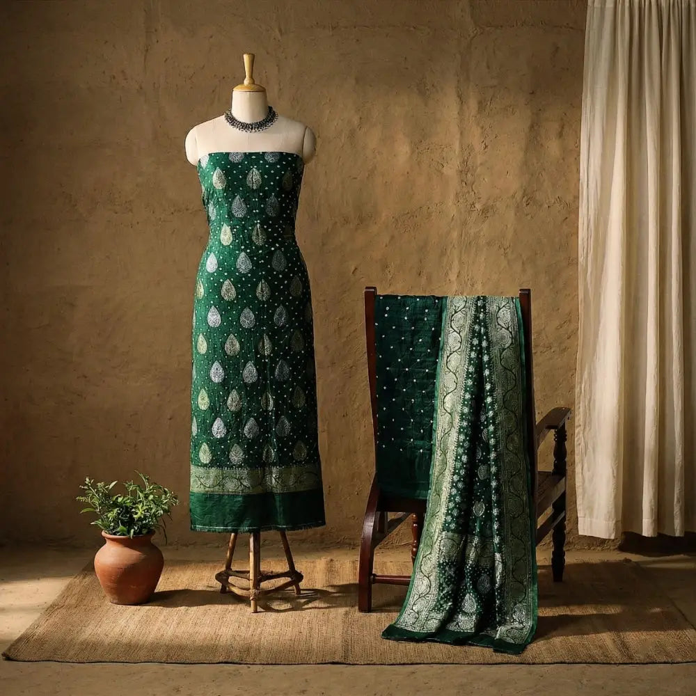 Bandhani tie-dye dress materials