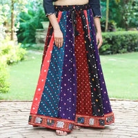 Bandhani tie-dye skirts