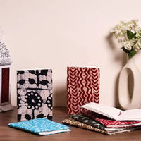 Batik fabric cover notebooks