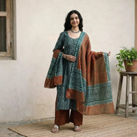 Batik printed stitched suits