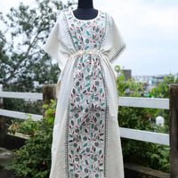 Bengal kantha embroidery kaftans