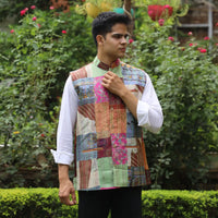 Bengal kantha embroidery men’s jackets