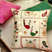 Bengal kantha work cushion covers