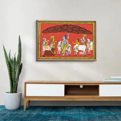 Cheriyal paintings by dhanalakota rakesh