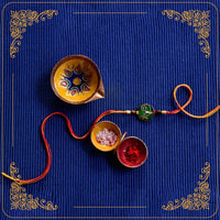 Copper & brass rakhi