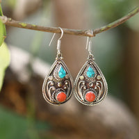 Ethnic tribal tibetan himalaya earrings