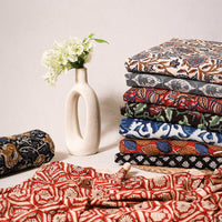 itokri Bagru block printed Fabrics. Bagru dabu block printed cotton fabric, made using natural dyes through traditional mud resist process by using hand carved wooden block practiced in Bagru, Rajasthan.